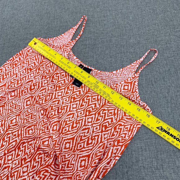 Bisou Bisou Michele Bohot Boho Sleeveless Top Small Shark Bite Bright Orange - Picture 8 of 9